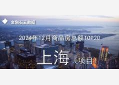 权威！2024年1-12月&12月上海房企销售TOP20排行榜发布！
