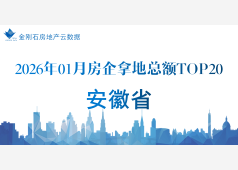 榜单 | 安徽省2026年01月房企拿地金额TOP榜！